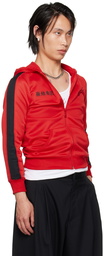 LU'U DAN Red CLOT Edition Zip Shrunken Hoodie