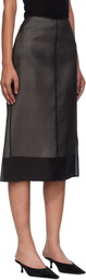 GIA STUDIOS Black Lucienne Midi Skirt