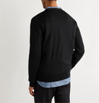 John Smedley - Wool and Cotton-Blend Cardigan - Black