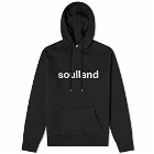 Soulland Men's Googie Logo Hoody in Black