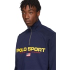 Polo Ralph Lauren Navy Fleece Polo Sport Half-Zip Sweatshirt