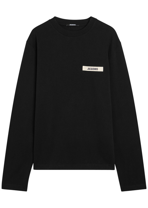 Photo: Jacquemus Le T-shirt Gros Grain Cotton T-shirt Black
