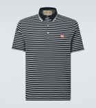 Valentino VLogo striped cotton polo shirt