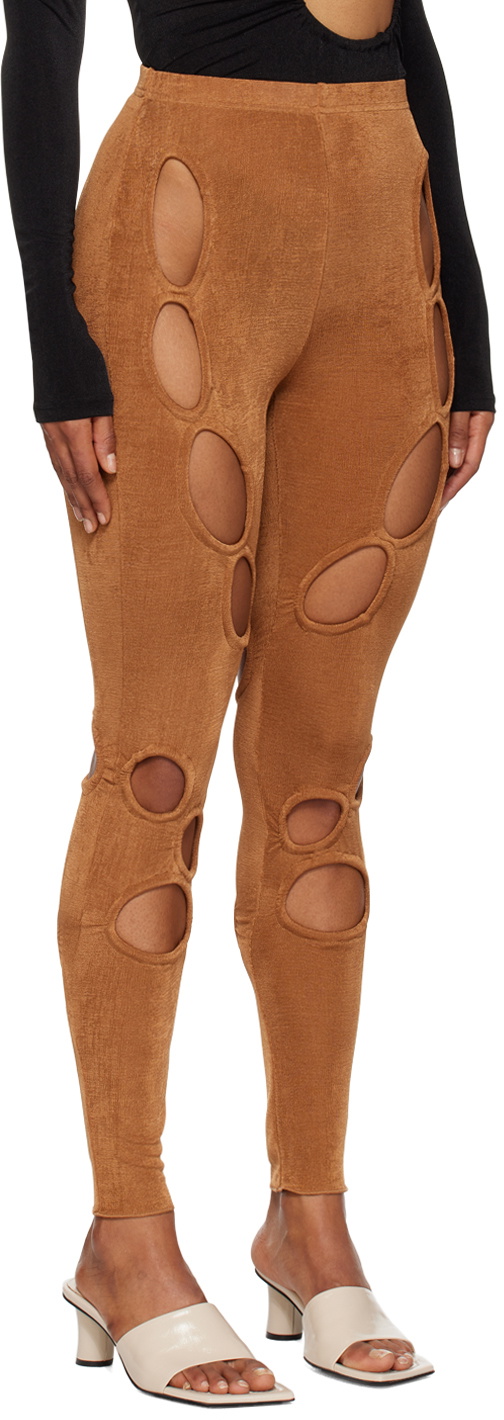 TYRELL SSENSE Exclusive Brown Leggings