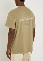 Club 1984 LA Studio Printed Cotton T-shirt Taupe