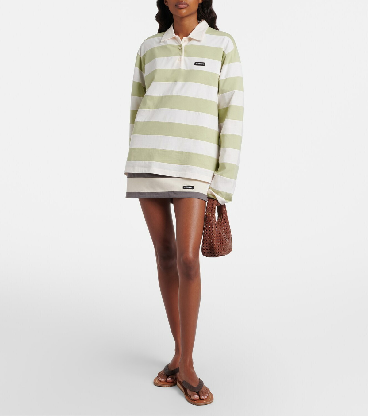 Miu Miu Wander leather top-handle bag