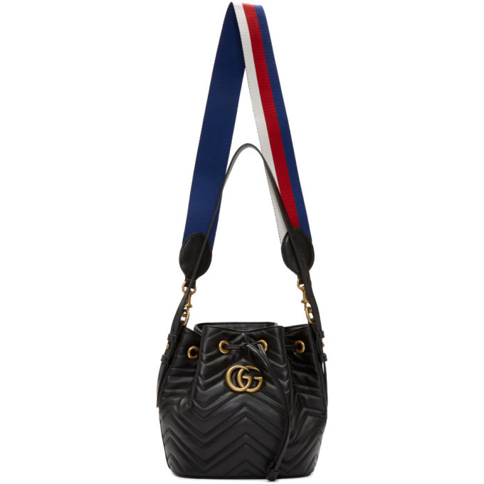 Gucci gg marmont 2.0 mini leather bucket discount bag