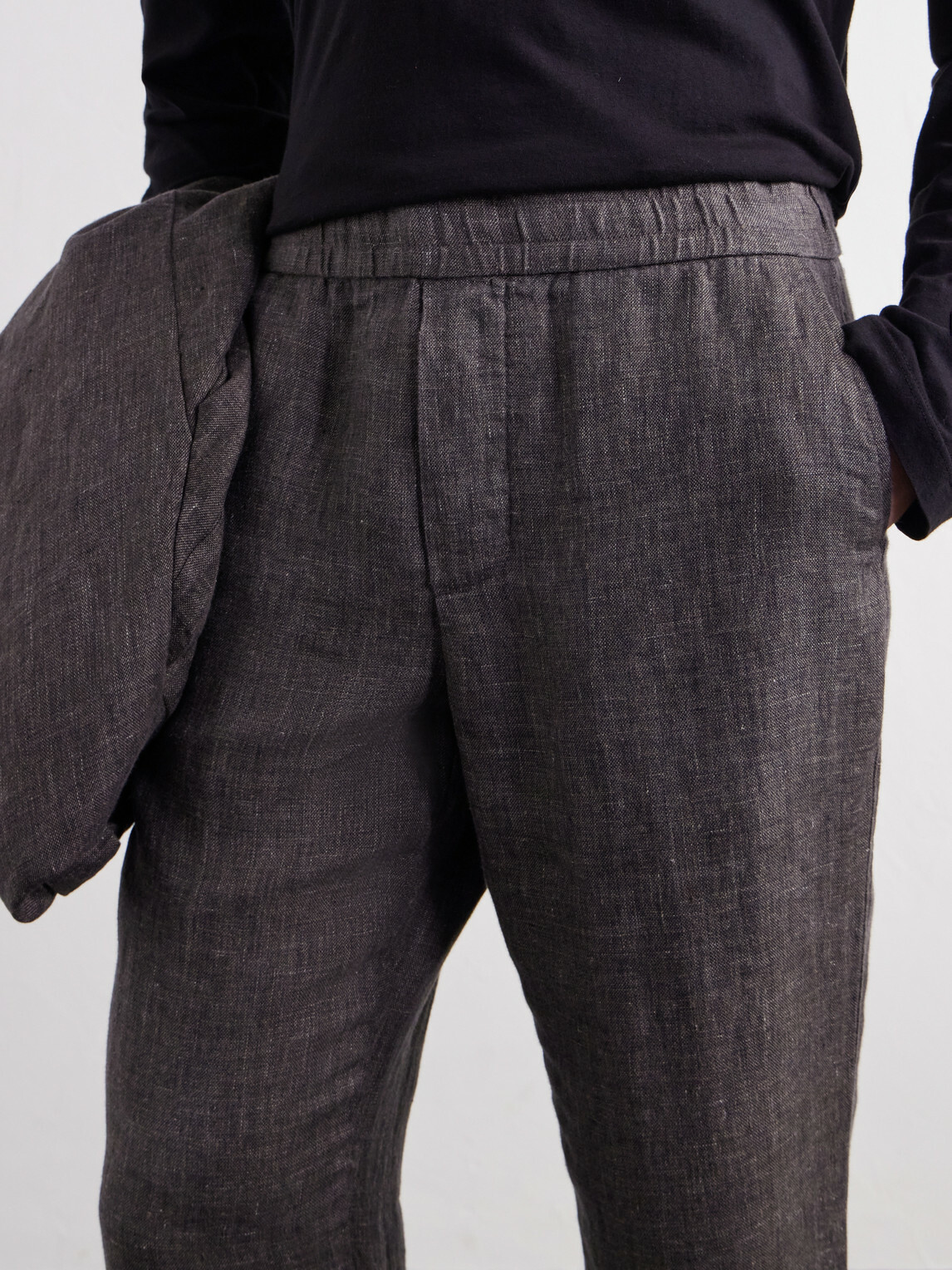James Perse - Straight-Leg Linen Suit Trousers - Brown