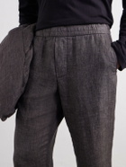 James Perse - Straight-Leg Linen Suit Trousers - Brown
