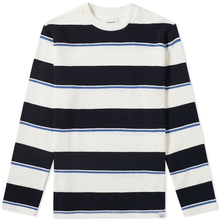 Photo: Norse Projects Long Sleeve Johannes Textured Stripe Tee