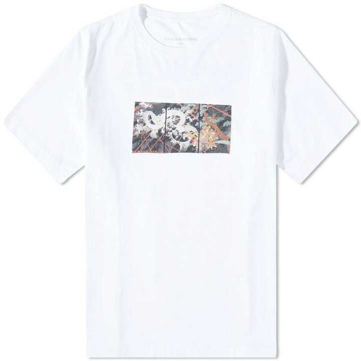 Photo: Maharishi Men's Triptych Water Dragon T-Shirt in White