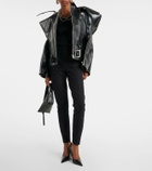 Junya Watanabe Faux leather biker jacket