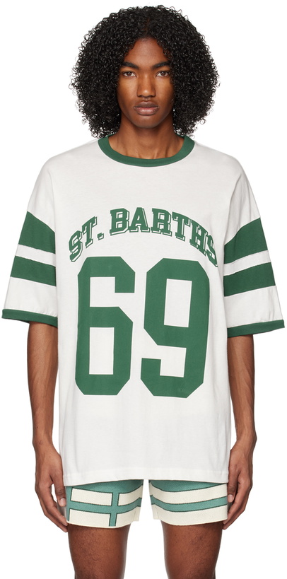 Photo: Rhude White & Green '69' T-Shirt