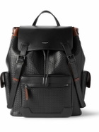 Serapian - Large Logo-Embossed Coated-Canvas and Leather Backpack