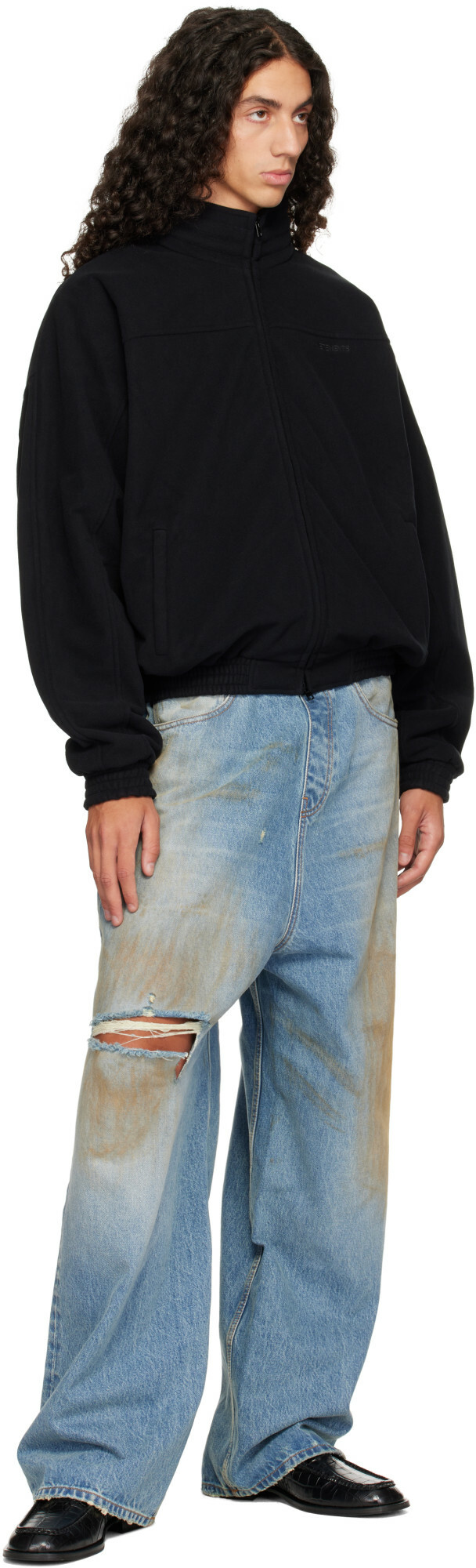 VETEMENTS Black Out Fleece Jacket