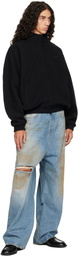 VETEMENTS Black Out Fleece Jacket