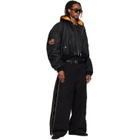 LU'U DAN Black Side Zip Jeans