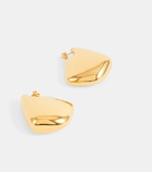 Bottega Veneta Fin Large 18kt gold-plated sterling silver earrings