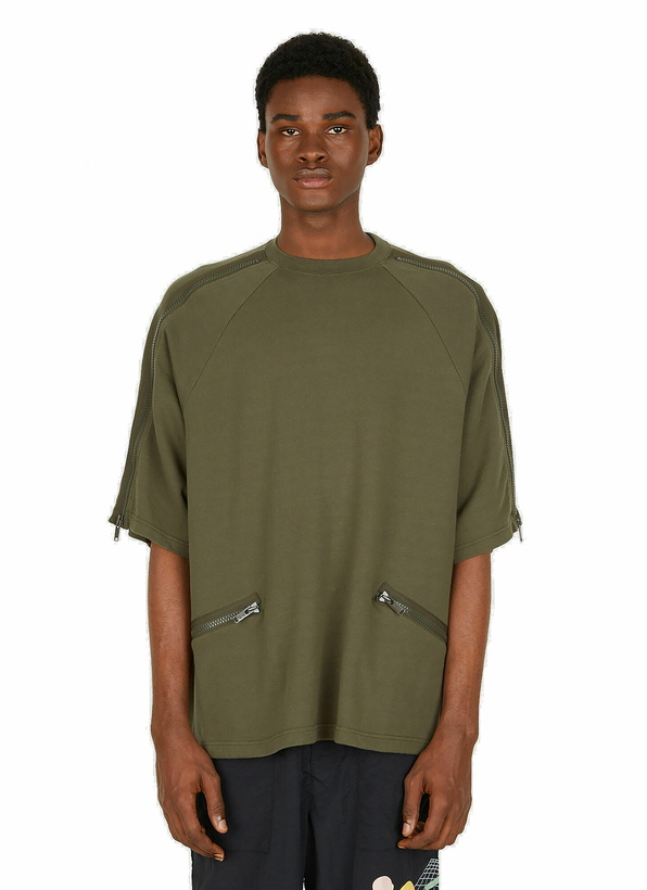 Photo: Zip T-Shirt in Khaki