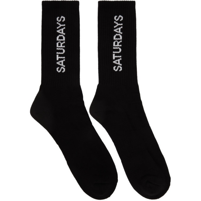 Photo: Saturdays NYC Black Logo Socks