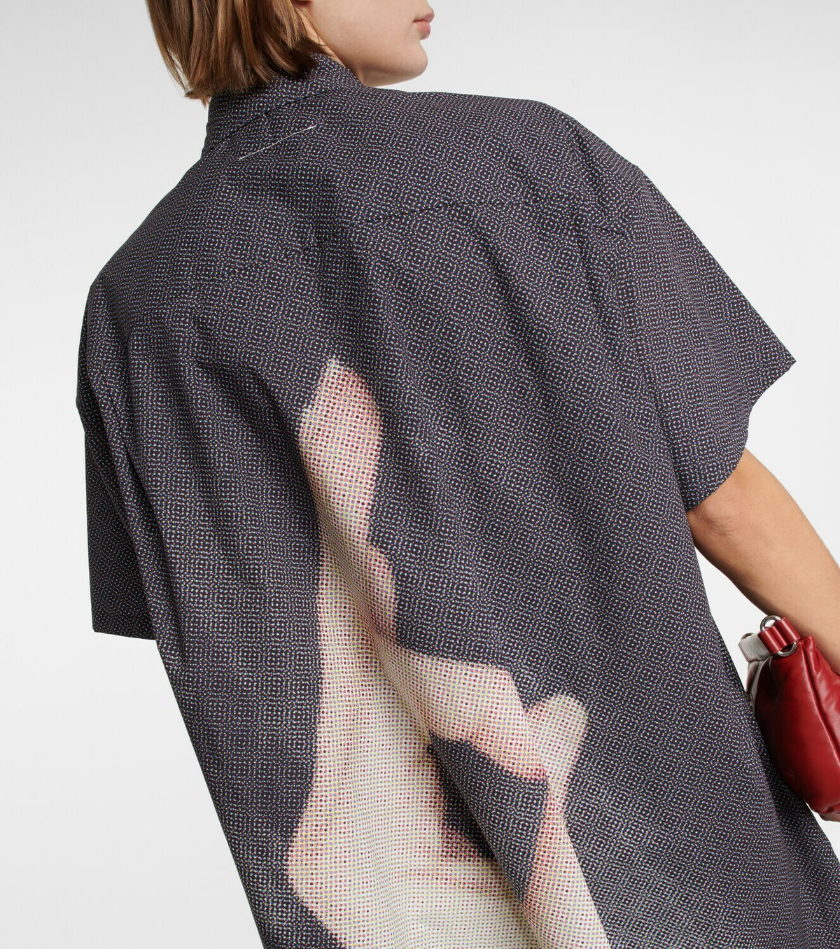 MM6 Maison Margiela Digital print cotton shirt dress MM6
