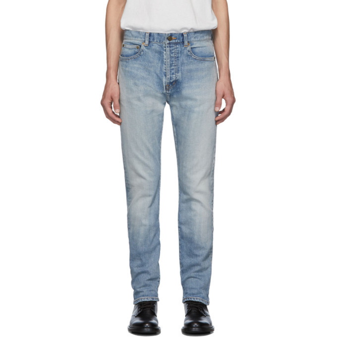 Photo: Saint Laurent Blue Straight-Cut 80s Jeans