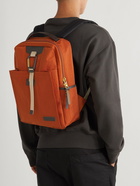 Master-Piece - Link Leather-Trimmed Nylon-Twill Backpack