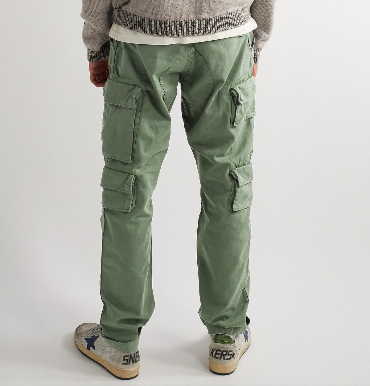 Cotton twill cargo trousers