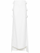 Huishan Zhang White Sabina Floor-Length Skirt