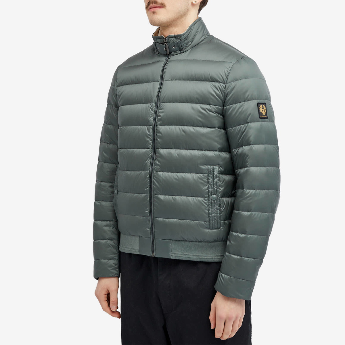 Belstaff Men's Circuit Down Jacket in Dark Mineral Green/Shell