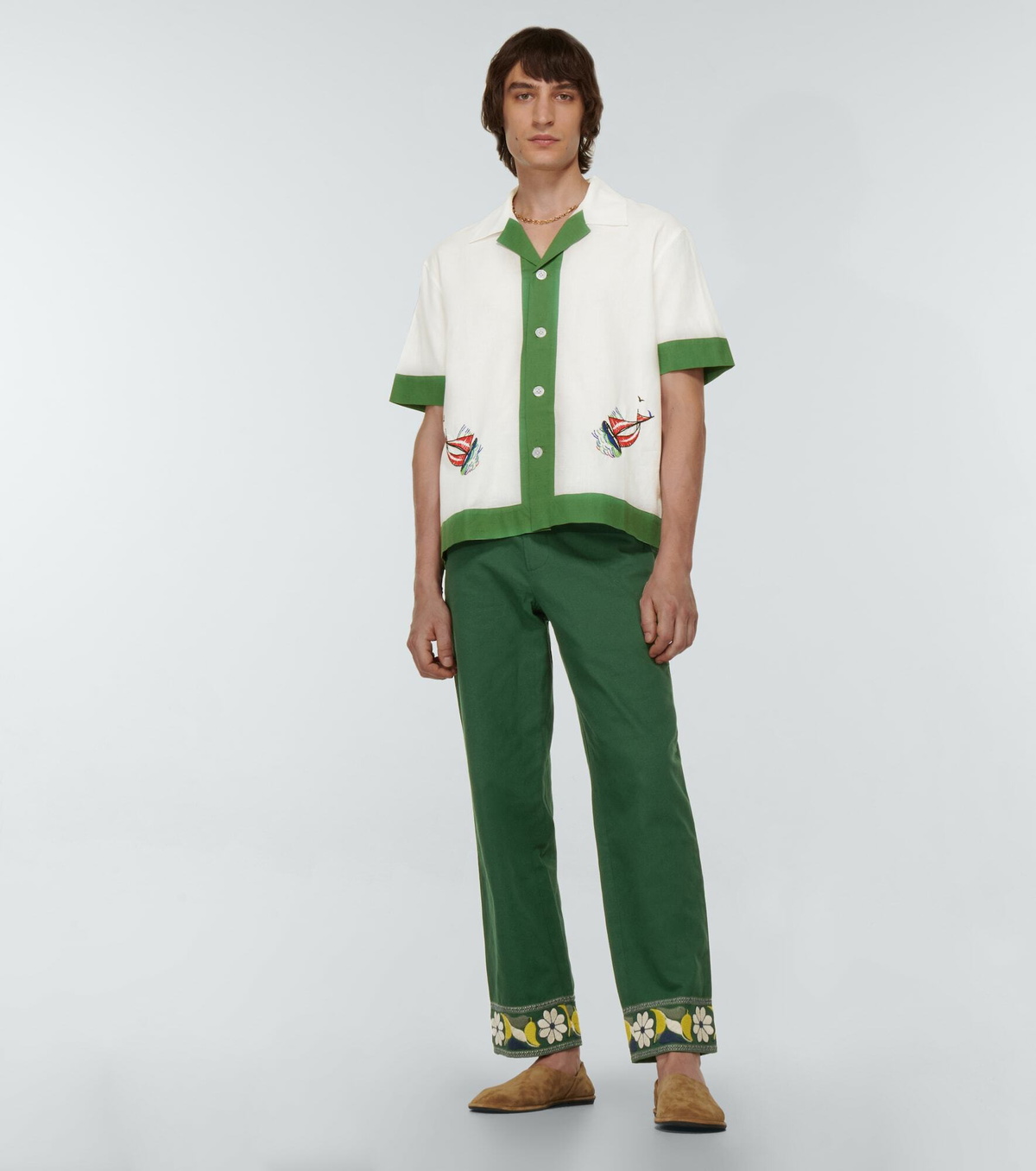 パンツ Bode Doodle Stitch embroidered trousers BODE Doodle Stitch Trousers (26) | Used, Secondhand