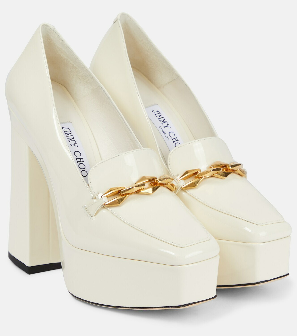 Jimmy Choo Diamond Tilda embellished patent leather pumps Jimmy Choo Diamond Tilda embellished patent leather pumps