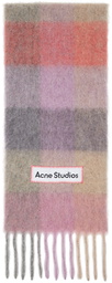 Acne Studios Multicolor Mohair Checked Scarf