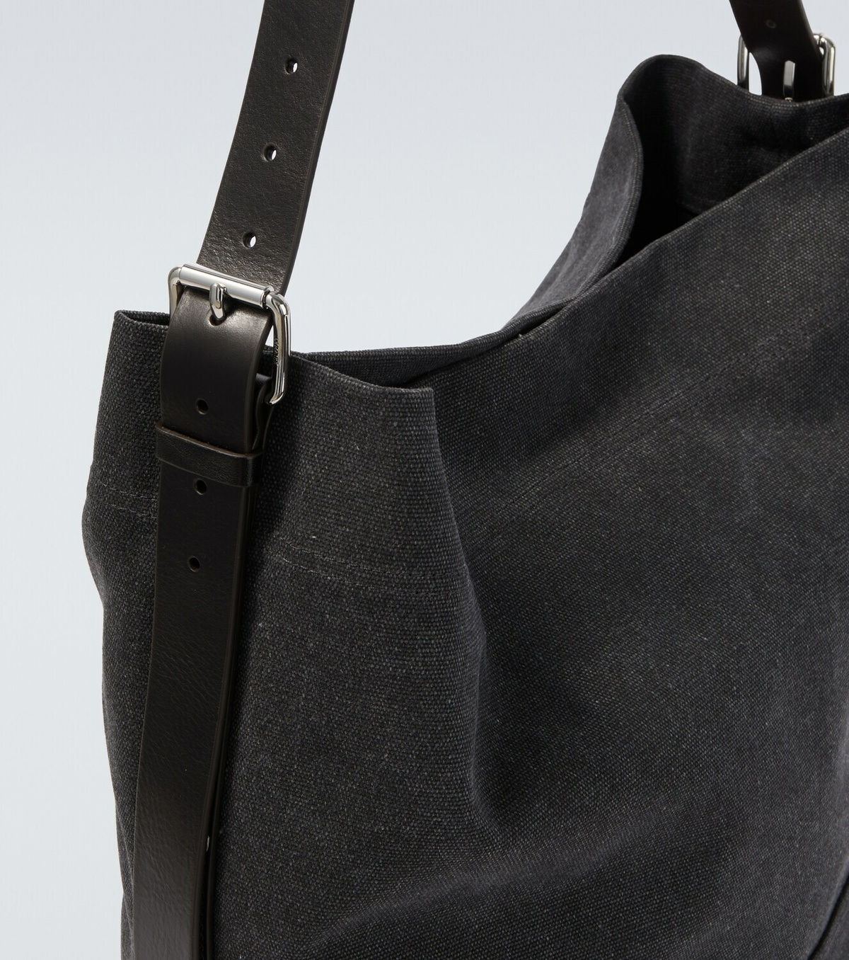 Lemaire Belted canvas tote bag