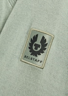 Belstaff Kerrigan Panelled Shoulders Wool-blend Jumper Khaki