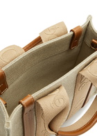 Chloe Woody Small Canvas Tote - Tan - One Size