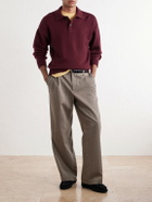 Aimé Leon Dore - Merino Wool Polo Sweater - Burgundy