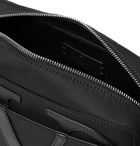 Valentino - Valentino Garavani Logo-Detailed Leather-Trimmed Nylon Belt Bag - Black