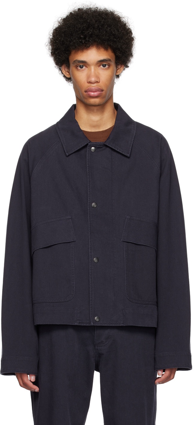MHL by Margaret Howell Navy Worker Jacket MHL by Margaret Howell