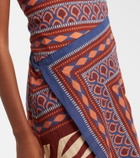 Johanna Ortiz Printed wrap dress