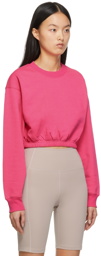 Alo Pink Devotion Crewneck Pullover Sweatshirt