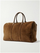TOM FORD - Leather-Trimmed Suede Duffle Bag