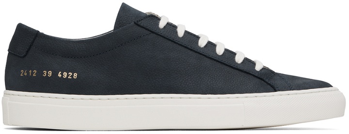 Photo: Common Projects Navy Contrast Achilles Sneakers