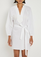 Tory Burch Belted Cotton Tunic White