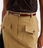 Tom Ford Croc-effect leather belt