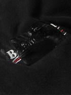 Balenciaga - Gaffer Logo-Embroidered Distressed Cotton-Jersey Zip-Up Hoodie - Black