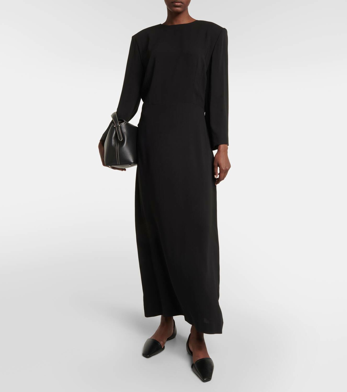 Toteme The Asymmetric D'Orsay leather flats