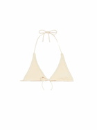 MC2 Saint Barth Woman White Crinkle Triangle Top Guiana