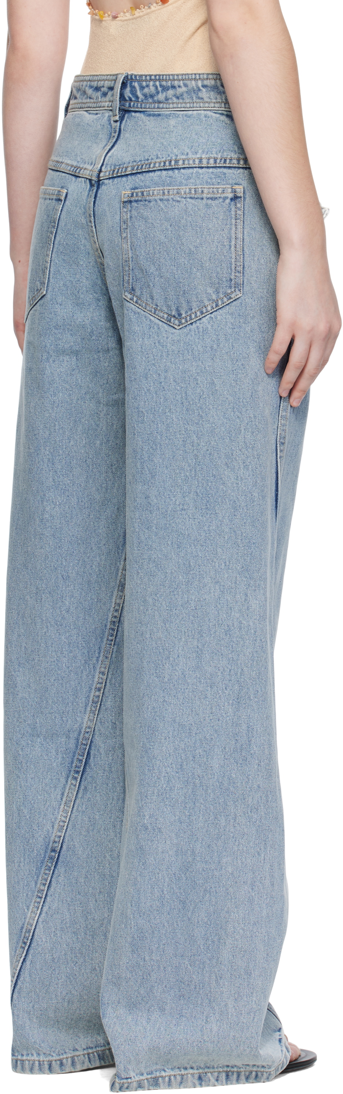 Christopher Esber Blue Manta Sting Jeans