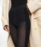 Khaite - Lace stirrup leggings
